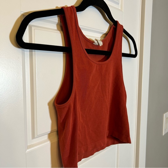 C’EST MOI RUST COLOURED CROPPED TANK TOP MADE WITH RAYON FROM BAMBOO ONE SIZE - Picture 6 of 16